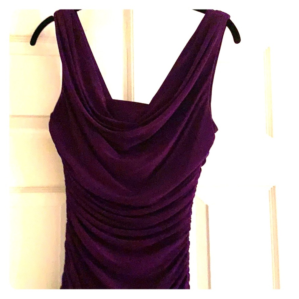 Purple long dress